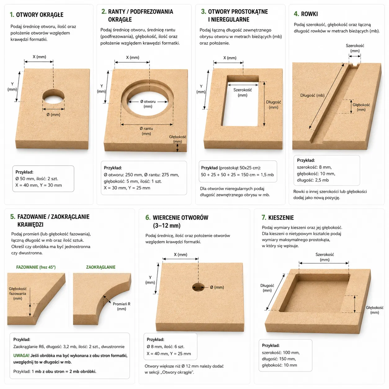diykraft mdf frezowanie cnc instrukcja konfigurator