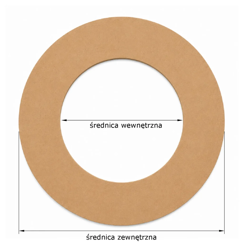 oring mdf na dowolny wymiar - wymiary