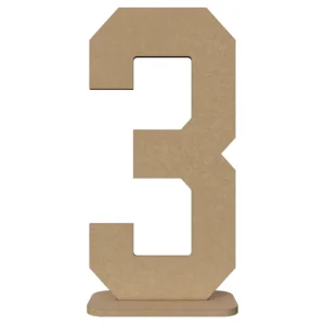 Duża Cyfra MDF 100cm stojąca