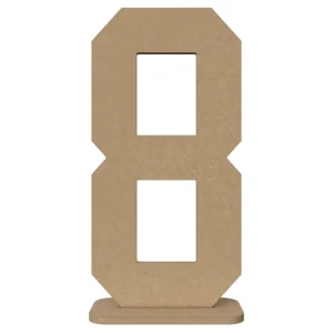 Duża Cyfra MDF 80cm stojąca